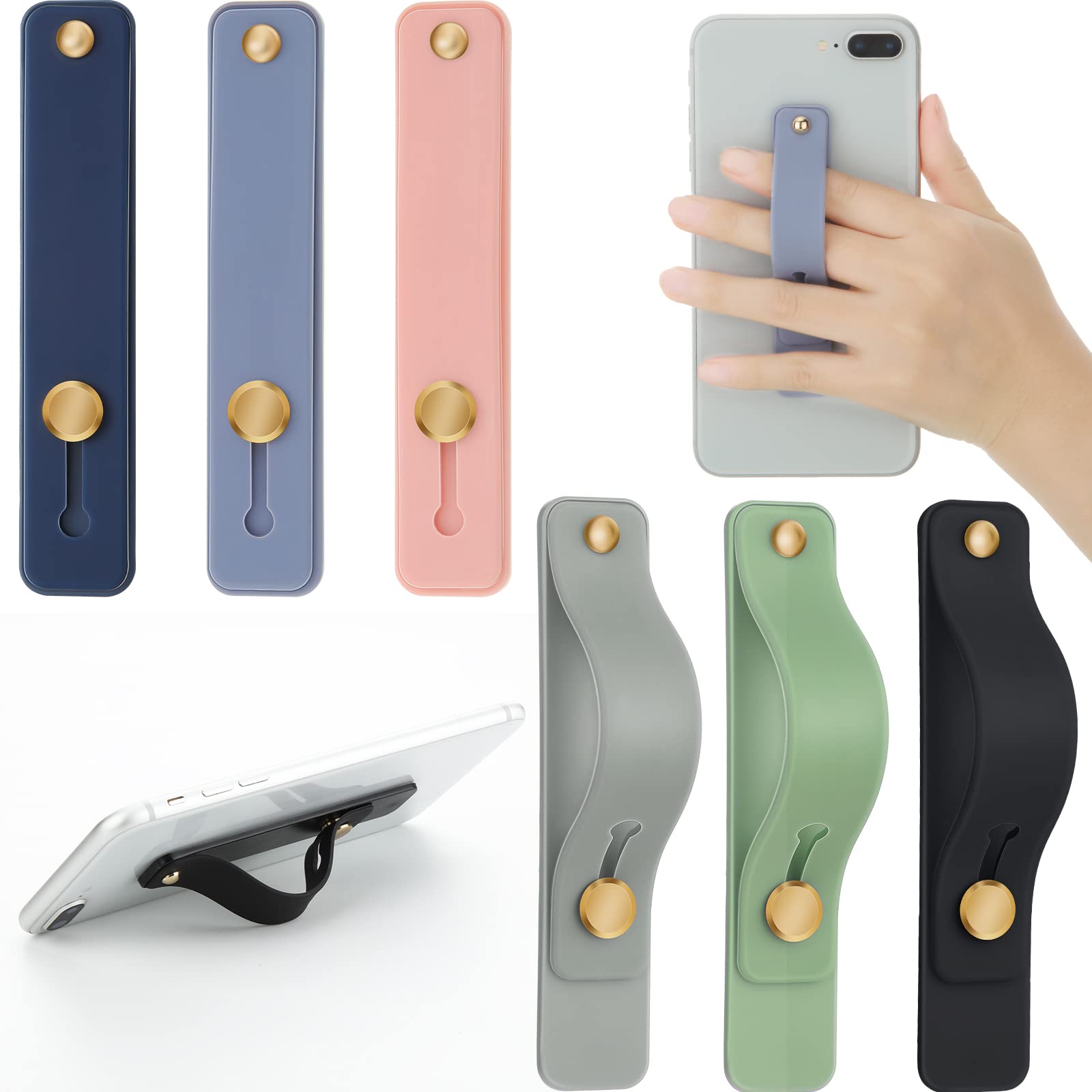 Sylvornyxisq 6 Pieces Phone Grip Holder