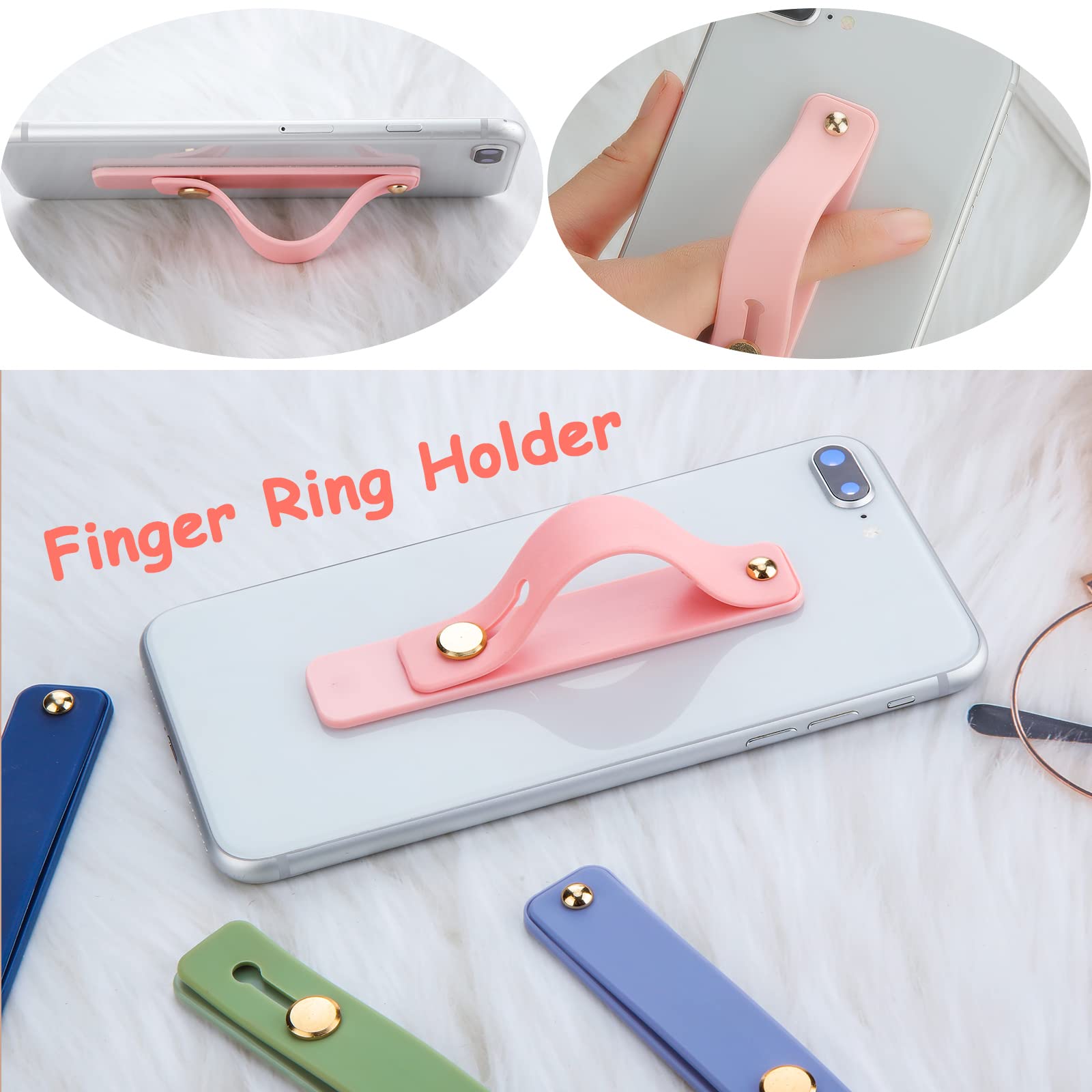 Sylvornyxisq 6 Pieces Phone Grip Holder