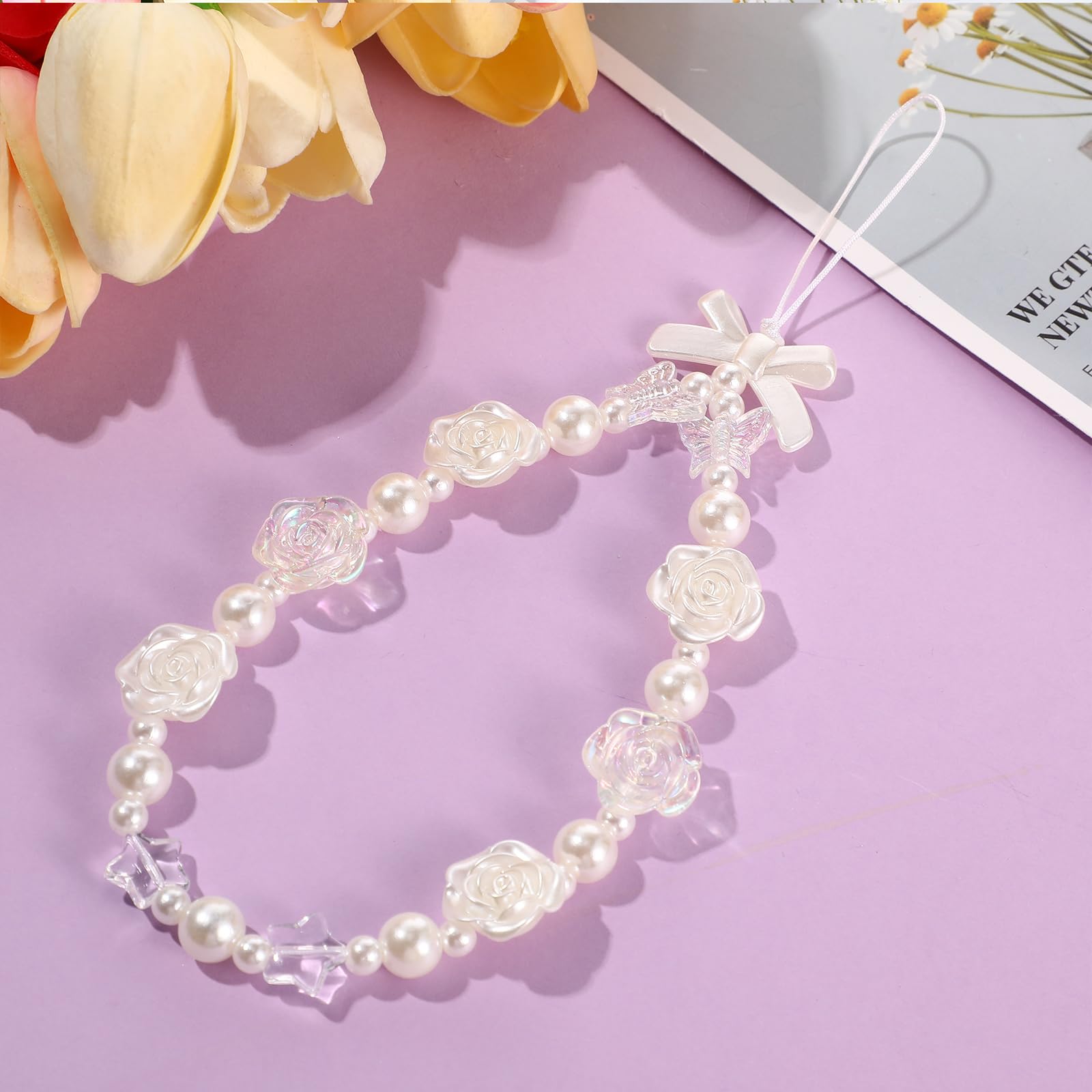 Sylvornyxisq 3 Pcs Phone Charms Strap