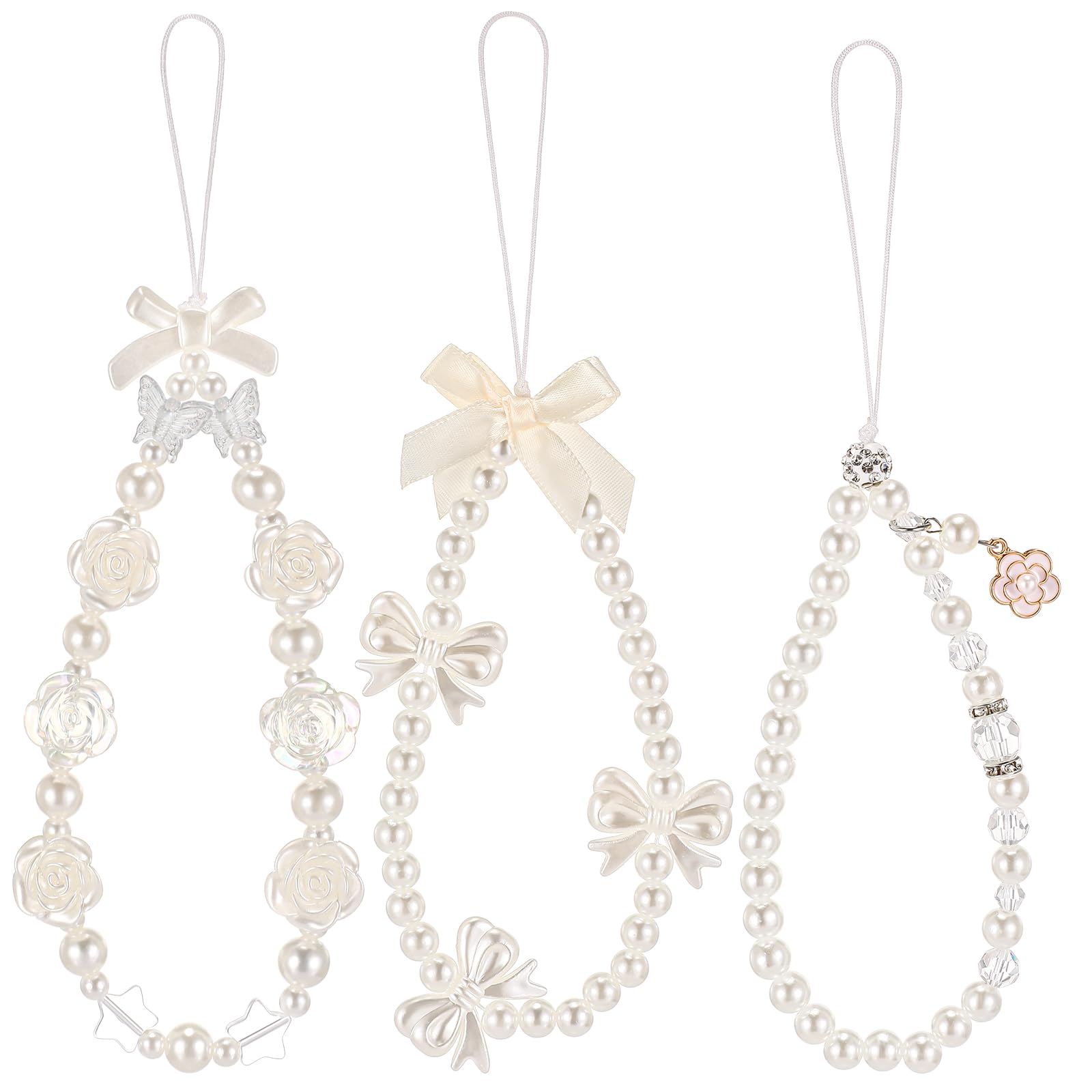 Sylvornyxisq 3 Pcs Phone Charms Strap